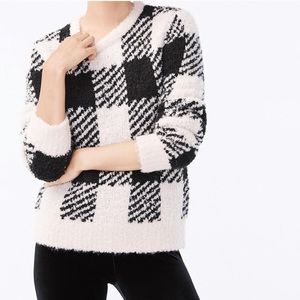 EUC J. Crew Buffalo Check Sweater